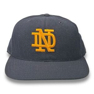 Notre Dame New Era Major League Pro Model Fitted Hat 7-1/4 Wool USA Vintage 90s